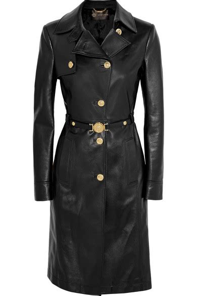 versace leather trench|net a porter Versace jacket.